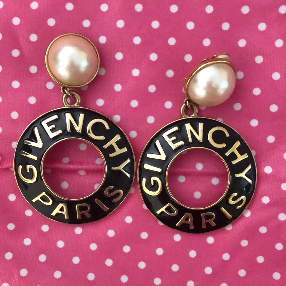 Vintage Givenchy Pearl drop earrings